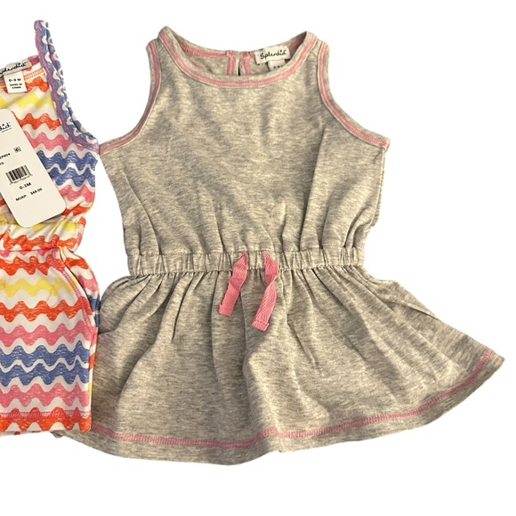Splendid sleeveless dress and romper set- baby size 0-3 months. - Picture 3 of 10
